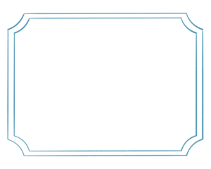 Retro style frame Blue