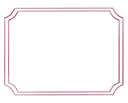 Retro style frame Pink