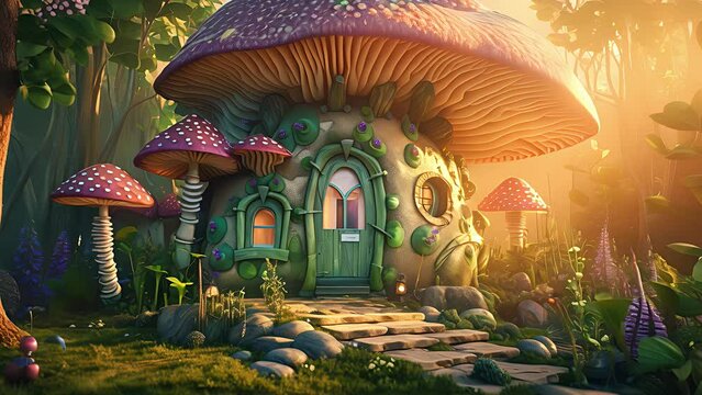 Amazing fairy house. Created with generative AI	
