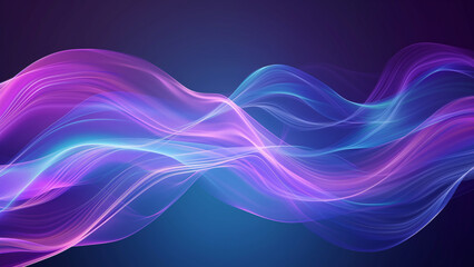 Color Cascade: Abstract Wave Background in Blue and Purple
