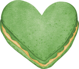 Water color macaron cute element