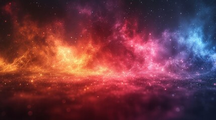 abstract galaxy background with stars and nebula. 3d rendering - Generative AI