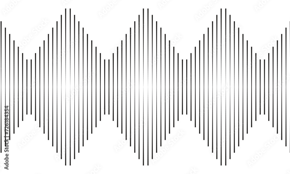 Poster abstract monochrome repeatable minimal stripe line pattern.
