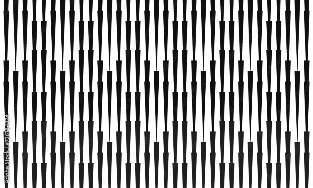 Poster abstract monochrome repeatable minimal black vertical line pattern art.