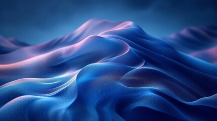 Obraz premium Abstract 3d rendering of wavy surface. Futuristic background. - Generative AI