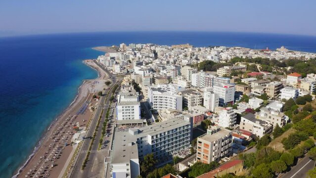 Rhodes Island, Greece - drone flight