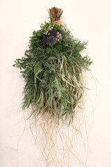 ナチュラルなドライフラワーのブーケ