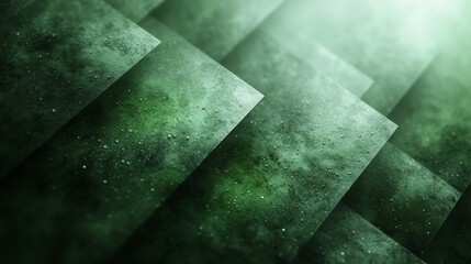 abstract green background with some smooth lines in it and some grunge effects - Generative AI