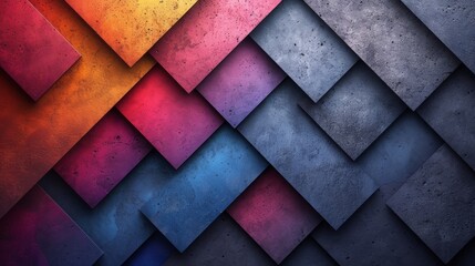 Abstract background with geometric shapes. 3d illustration. Eps 10. - Generative AI