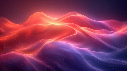 Abstract background with dynamic particles. 3d rendering, 3d illustration. - Generative AI