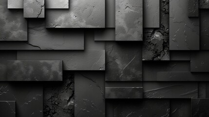 abstract background of metal wall with cracks and scratches. 3d illustration - Generative AI