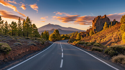 Spain Tnereife Empty road