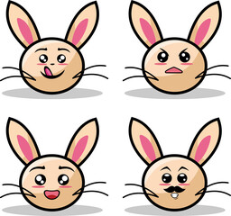 Set of vintage groovy characters and elements for poster of sticker design.