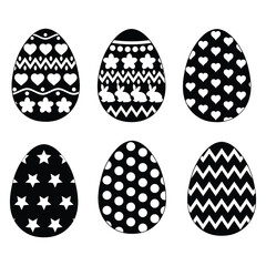 set of easter eggs illustration