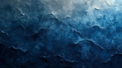abstract blue background with some smooth lines in it and some grunge effects - Generative AI