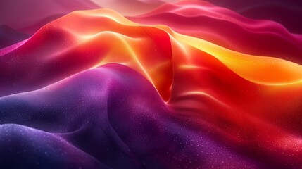 Obraz premium Abstract colorful background with dynamic waves. 3d rendering, 3d illustration. - Generative AI