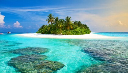 Fototapeta premium tropical paradise island vacation theme