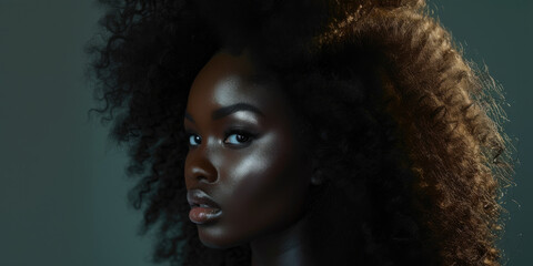 gorgeous exotic black woman, generative AI