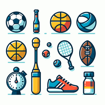 Sports concept icon image. Vector illustration.