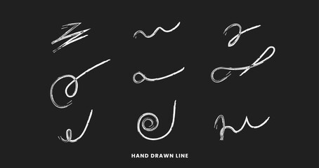 abstract line hand drawing 