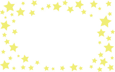 黄色い星のフレーム背景