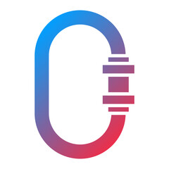 Obraz premium Carabiner Icon Style