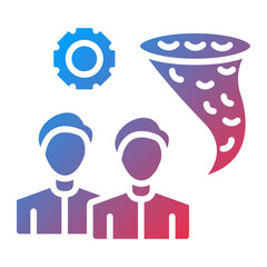 Disaster Relief Team Icon Style