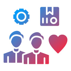 Famine Relief Team Icon Style