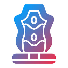 Racing Car Seat Icon Style