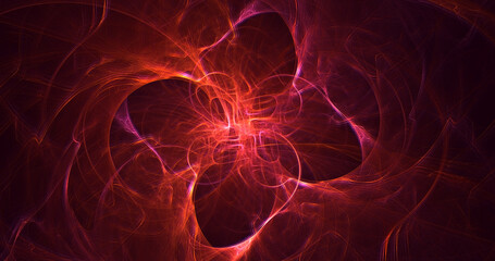 3D manual rendering abstract colorful fractal light background
