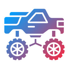 Race Truck Icon Style