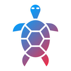 Obraz premium Turtle Icon Style