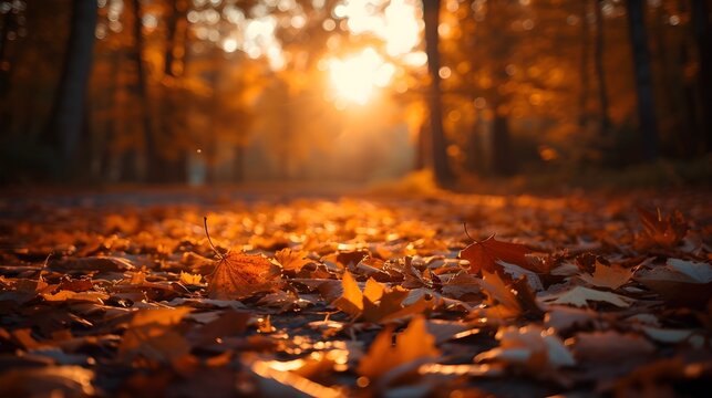 beautiful autumn season nature photography for quotes background