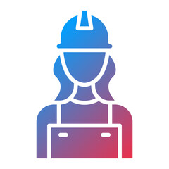 Builder Female Icon Style