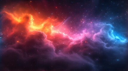 Fototapeta premium watercolor background stars and galaxies seamless pattern.