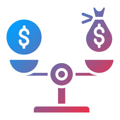 Balanced Budget Icon Style