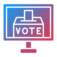 Electronic Voting Icon Style