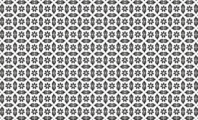 Abstract geometric monochrome pattern.  Black and white  texture. seamless wallpaper are designed for use in textile, wallpaper, fabric, curtain, carpet, clothing, Batik, background