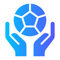 Obraz premium hands gradient icon