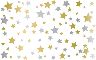 金色と銀色の星を散りばめた背景