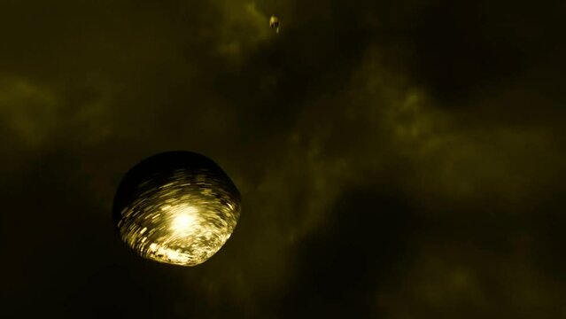 3D Animation of the Venera space probe crashing into the surface of Venus