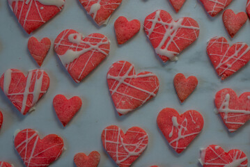 Valentines day cookies. Shortbread cookies