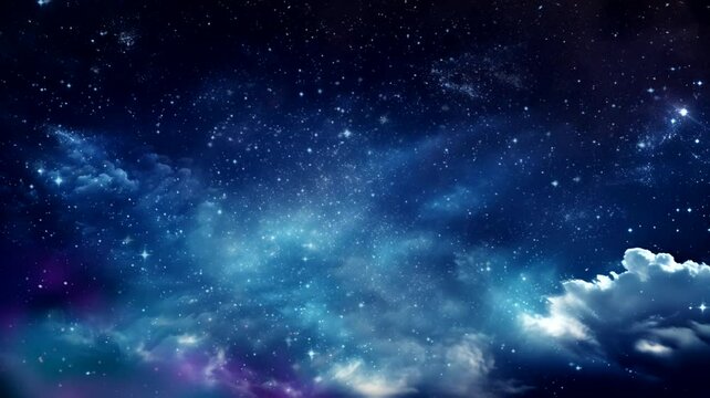 Interstellar space and nebula scenes, animated virtual repeating seamless 4k