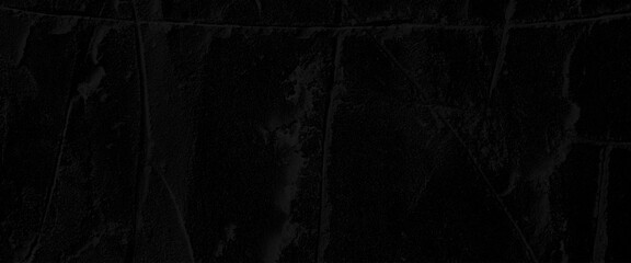 Vector black wall texture rough background dark, blank concrete wall black color for texture background, black wall with cement floor or old grunge background with black