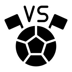 Fototapeta premium competition glyph icon