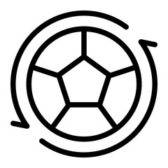 Obraz premium exchange line icon