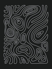 Geographic mountain relief. Abstract lines background