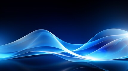 Abstract blue wave technology background: corporate innovation in digital design
