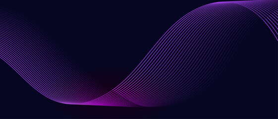 Novo Glowing abstract vector wavy Line., Different Color in Dark background for AI and all Digital Communications. 