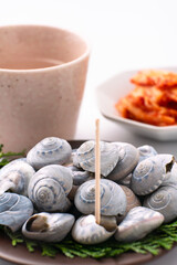 ながらみ　日本酒　貝